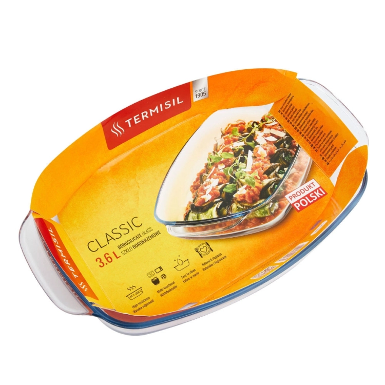 Szklane naczynie żaroodporne do zapiekania Termisil 3,6L
