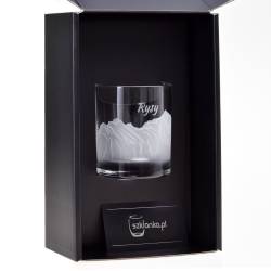 Szklanka do whisky "POLSKIE GÓRY" 300 ml | 1 szt. | Glasses of mountains w pudełku Szklanka.pl