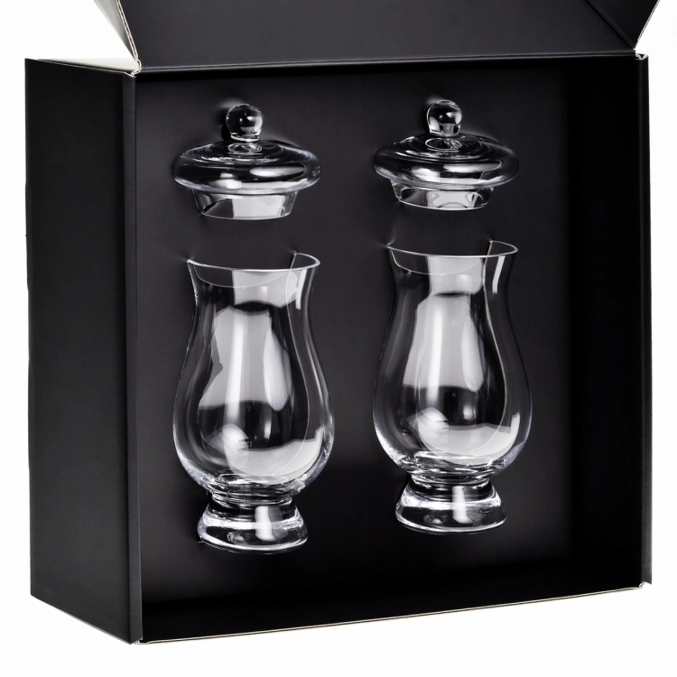Degustacyjne kieliszki z pokrywką do whisky 200ml 2szt