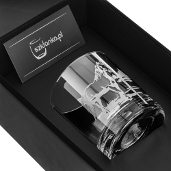 Szklanka do whisky "KONIE" 300 ml | 1 szt. | Horse glass w pudełku Szklanka.pl