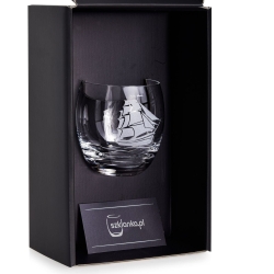 Szklanka do whisky ŻAGLOWIEC | 300ml | 1szt. | Motyw marynistyczny w pudełku Szklanka.pl