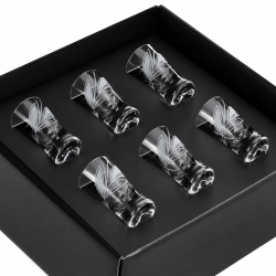 Kieliszki do wódki 25ml Listek 6szt. w pudełku Szklanka.pl