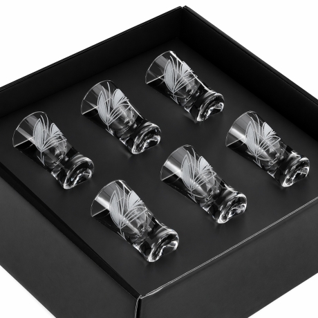 Przejdź do produktu Kieliszki do wódki (G0090) 25ml Listek 6szt. w pudełku Szklanka.pl