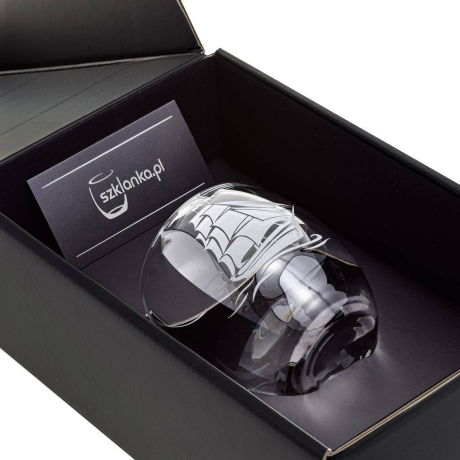 Przejdź do produktu Szklanka do whisky ŻAGLOWIEC | 300ml  | 1szt. | Motyw marynistyczny w pudełku Szklanka.pl