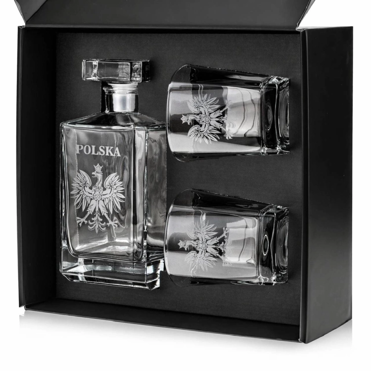 Zestaw do whisky 2+1 - ORZEŁ - Godło Polska (burbon+2xTG)