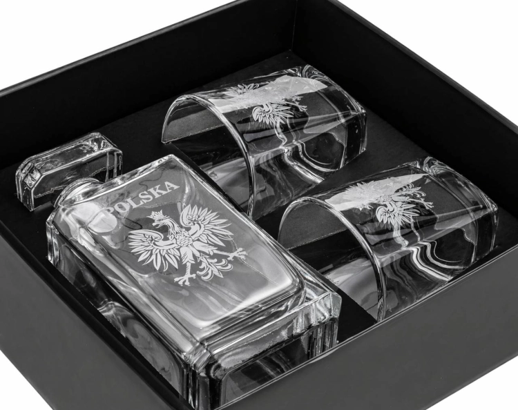 Zestaw do whisky 2+1 - ORZEŁ - Godło Polska (burbon+2xTG)