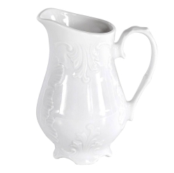 Dzbanek na mleko ĆMIELÓW Rococo 300ml Maria Biała Porcelana
