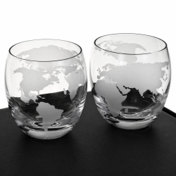 Szklanki do whisky GLOBUS | 300ml | 2szt. | Globe glasses w pudełku Szklanka.pl