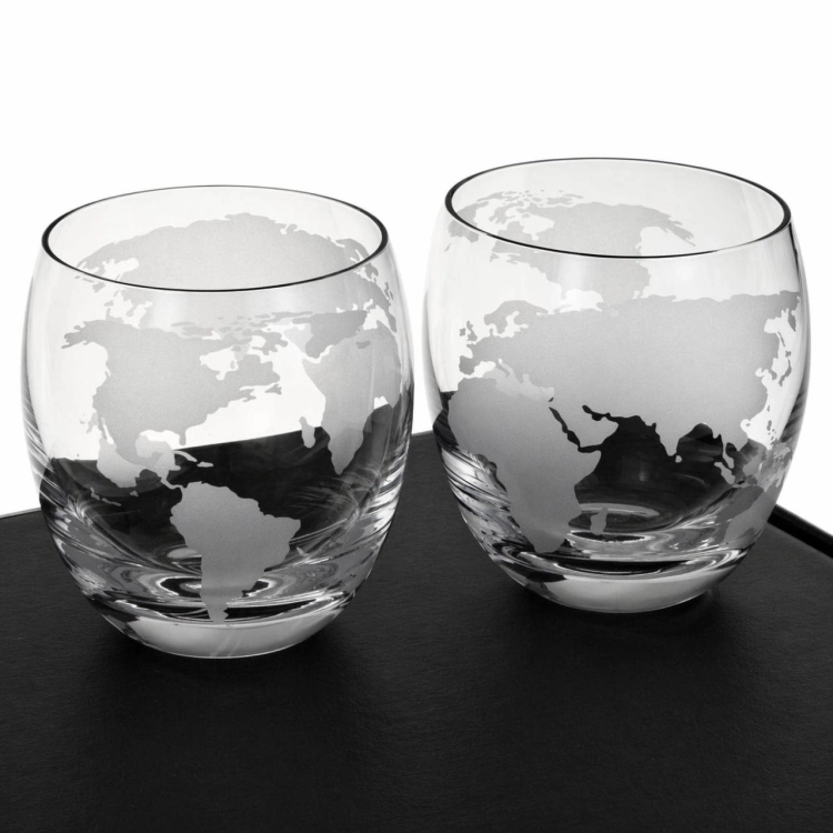 Szklanki do whisky GLOBUS | 300ml | 2szt. | Globe glasses w pudełku Szklanka.pl