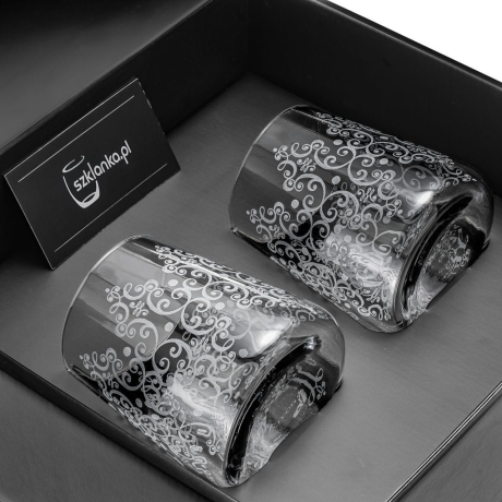 Przejdź do produktu Szklanki do whisky Floral Luxe 380 ml | 2 szt. w pudełku Szklanka.pl