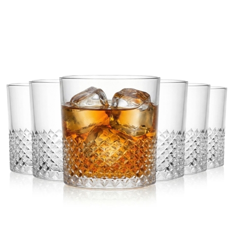 Przejdź do produktu Niskie szklanki do soku wody whisky CRYSTAL 345ml | 6 szt.