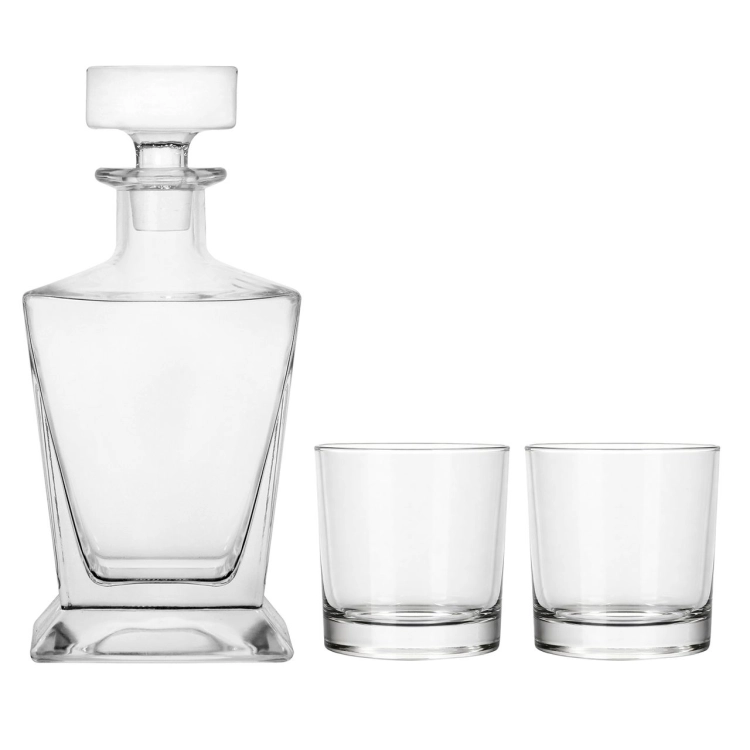 Zestaw do whisky 2+1 IMPERIAL karafka + 2 szklanki