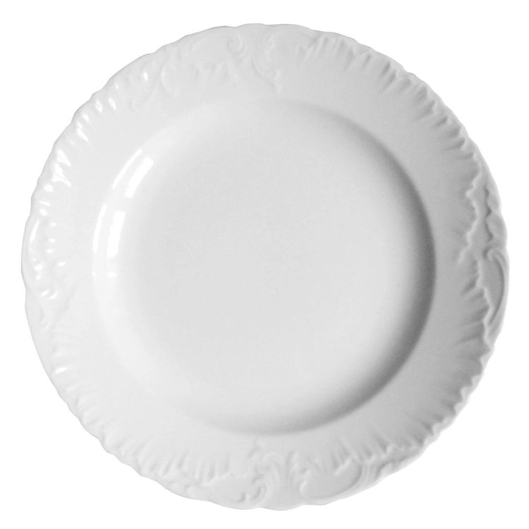 Półmisek okrągły ĆMIELÓW Rococo 29cm Biała Porcelana