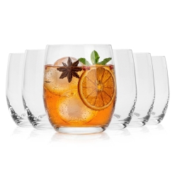 Szklanki niskie BOHEMIA Club do whisky wody soku drinków 300 ml | 6 szt.