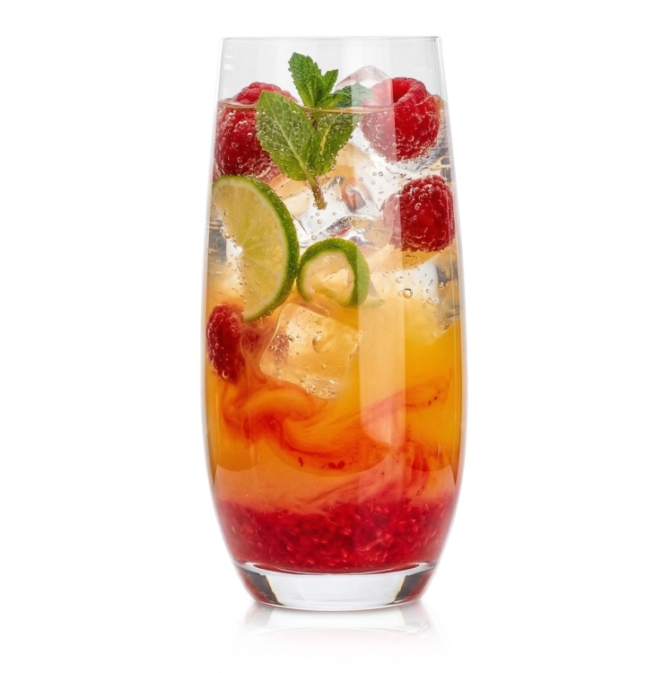 Szklanki wysokie BOHEMIA Club long drink do wody soku napojów 350 ml | 6 szt.