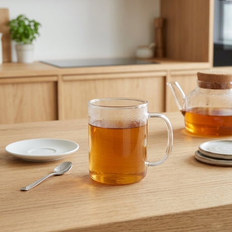 Przejdź do produktu Zestaw szklanek żaroodpornych do herbaty kawy Termisil 400ml 6 szt. 