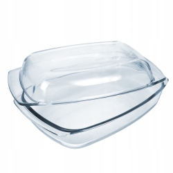 Szklane okrągłe naczynie żaroodporne do zapiekania Termisil 4,1L