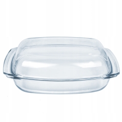 Szklane okrągłe naczynie żaroodporne do zapiekania Termisil 4,1L