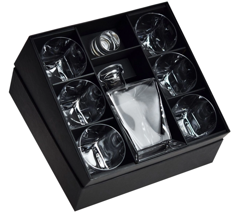 Ekskluzywny zestaw do whisky 6+1 KROSNO Handmade CARO
