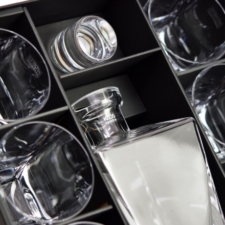 Przejdź do produktu Ekskluzywny zestaw do whisky 6+1 KROSNO Handmade CARO