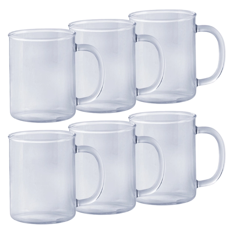 Zestaw szklanek żaroodpornych do herbaty kawy Termisil 400ml 6 szt.