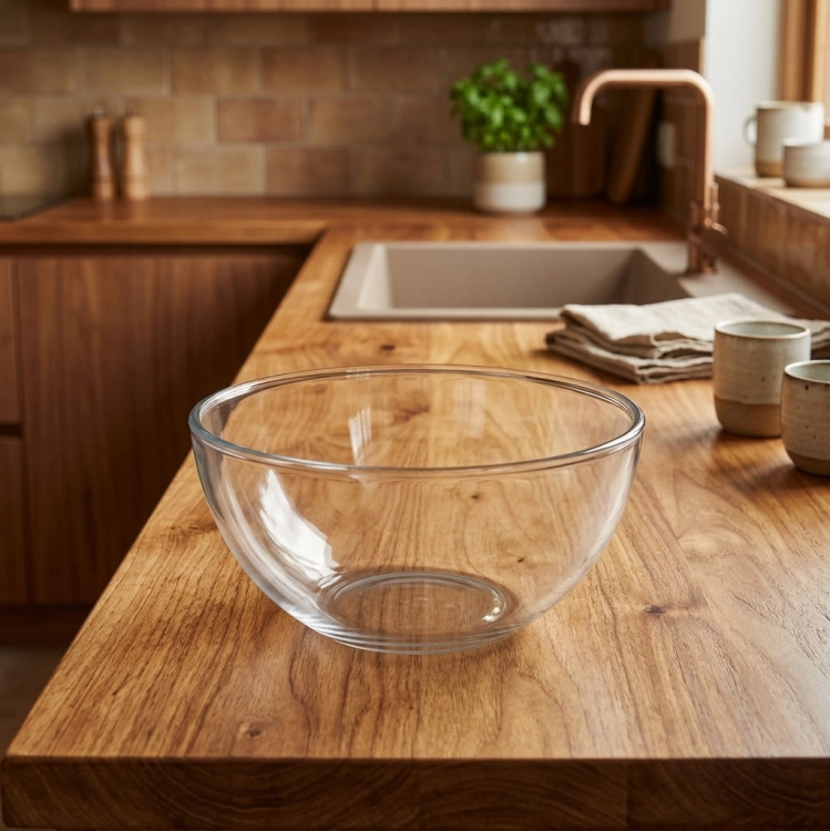 Szklana salaterka na sałatki Termisil 26cm