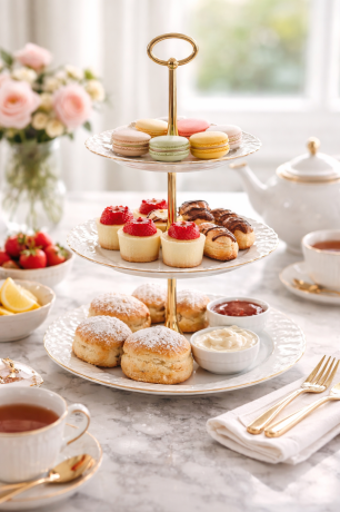 Przejdź do produktu Etażerka ĆMIELÓW Rococo Złota linia Biała Porcelana