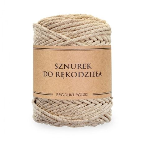 Przejdź do produktu Sznurek do rękodzieła makramy z rdzeniem Cappuccino 5mm 100m