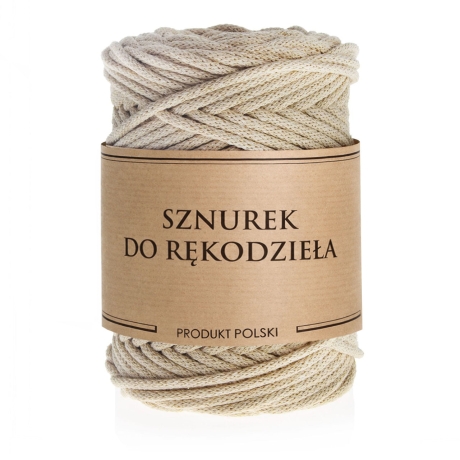 Przejdź do produktu Sznurek do rękodzieła makramy z rdzeniem Cappuccino 3mm 100m