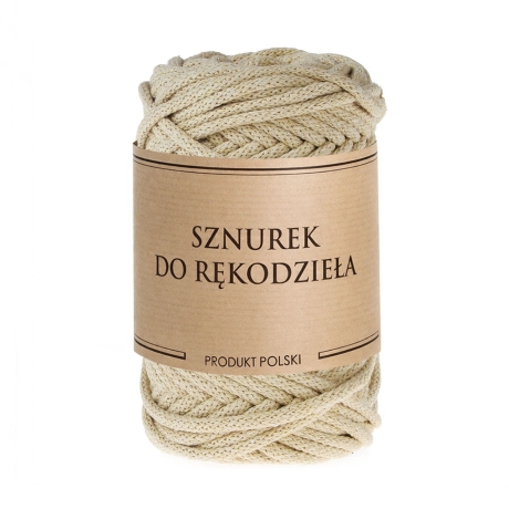 Przejdź do produktu Sznurek do rękodzieła makramy z rdzeniem Cappuccino 5mm 50m