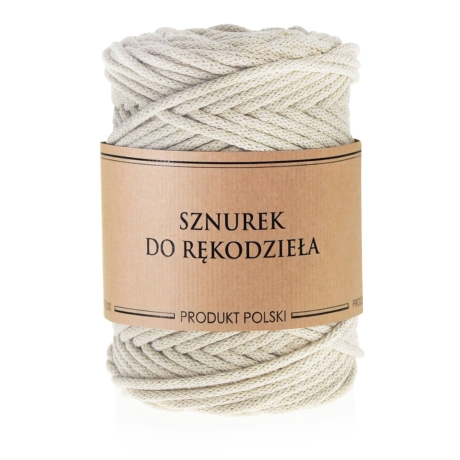 Przejdź do produktu Sznurek do rękodzieła makramy z rdzeniem Ecru 3mm 100m 