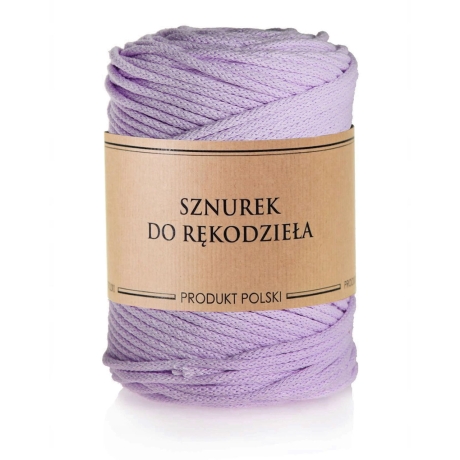 Przejdź do produktu Sznurek do rękodzieła makramy z rdzeniem Lawenda 5mm 100m