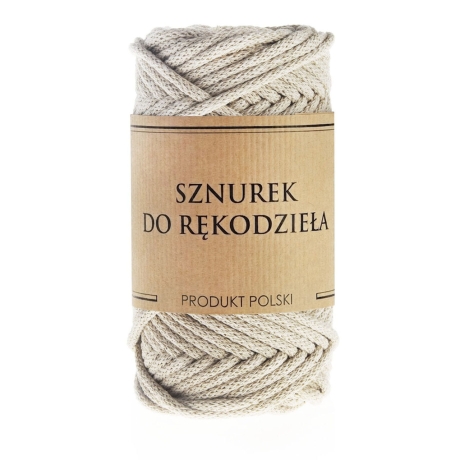 Przejdź do produktu Sznurek do rękodzieła makramy z rdzeniem Lniany 3mm 50m 