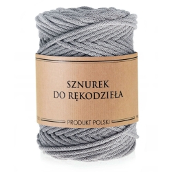 Sznurek do rękodzieła makramy z rdzeniem Metal 3mm 100m