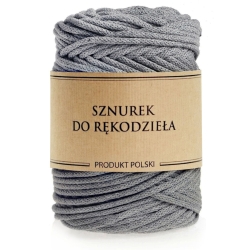 Sznurek do rękodzieła makramy z rdzeniem Metal 5mm 100m