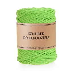 Sznurek do rękodzieła makramy z rdzeniem Zielony 5mm 100m