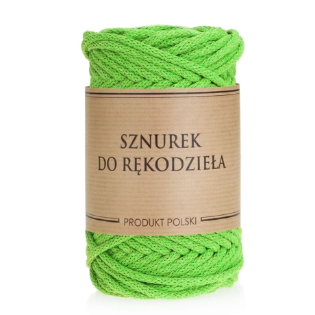 Przejdź do produktu Sznurek do rękodzieła makramy z rdzeniem Zielony 5mm 50m