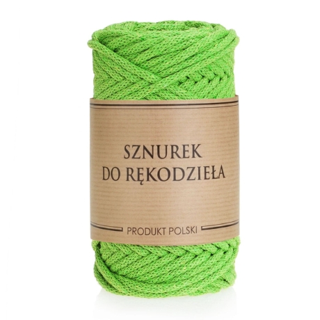 Przejdź do produktu Sznurek do rękodzieła makramy z rdzeniem Zielony 3mm 50m