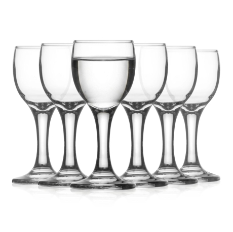 Przejdź do produktu Kieliszki klasyczne na stopce do wódki likieru nalewek 40ml | 6 szt.