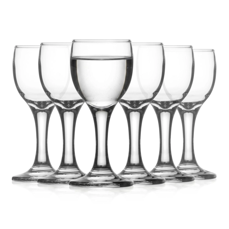 Kieliszki klasyczne na stopce do wódki likieru nalewek 40ml | 6 szt.