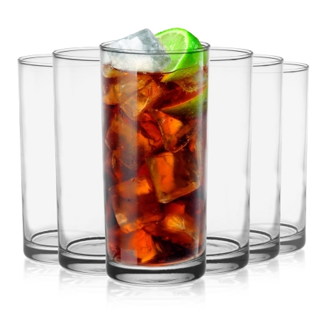 Przejdź do produktu Wysokie szklanki long drink do soku, wody, drinków 280ml | 6 szt.