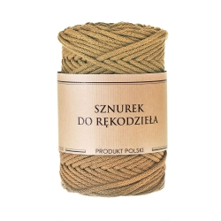 Sznurek do rękodzieła makramy z rdzeniem Orzech 3mm 100m.jpg