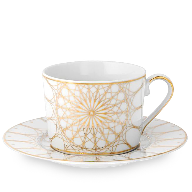 Filiżanka + spodek ĆMIELÓW Jenny Solaris 250ml Biała Porcelana