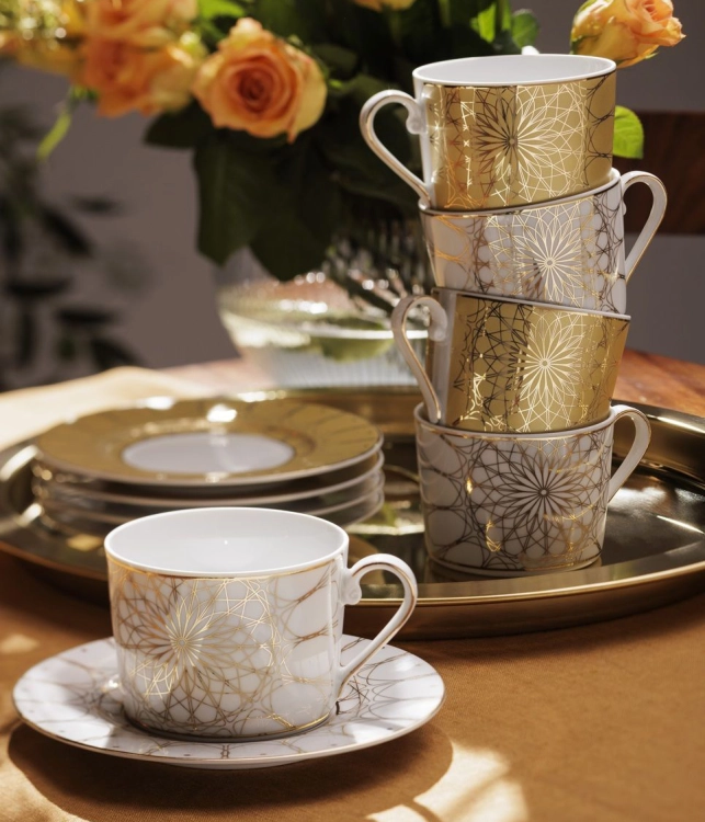 Filiżanka + spodek ĆMIELÓW Jenny Solaris 250ml Biała Porcelana