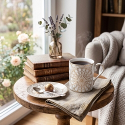 Kubek ĆMIELÓW Jenny Solaris 315ml Biała Porcelana