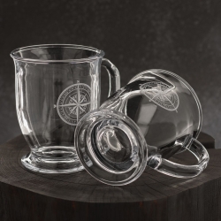 RÓŻA WIATRÓW kubki do kawy, herbaty, wody, soku XXL 400ml | 6szt. (KUBAS)