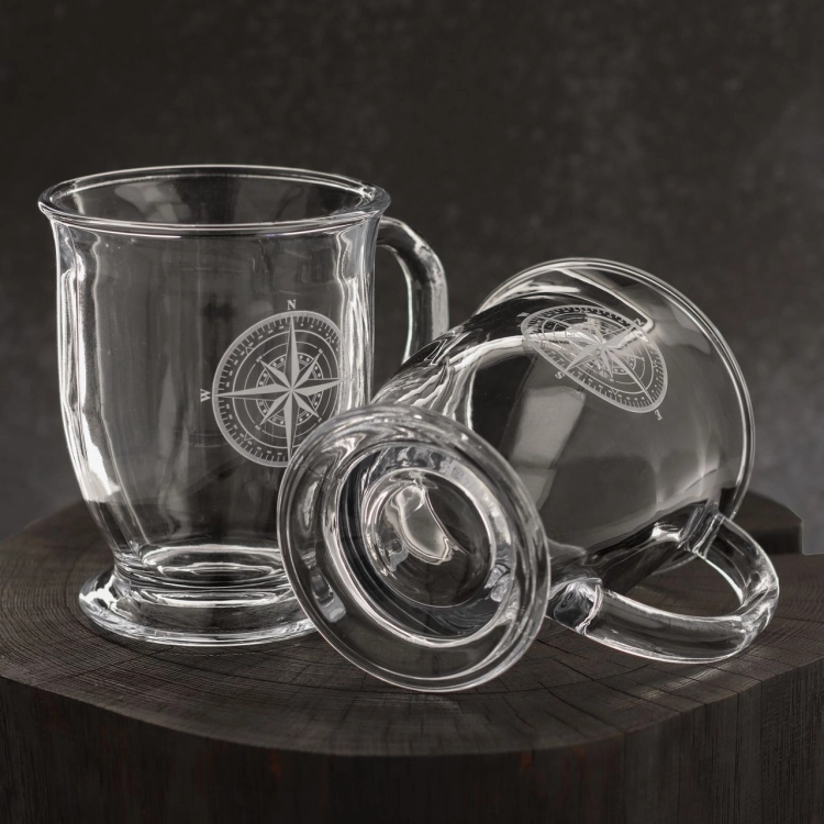 RÓŻA WIATRÓW kubki do kawy, herbaty, wody, soku XXL 400ml | 6szt. (KUBAS)