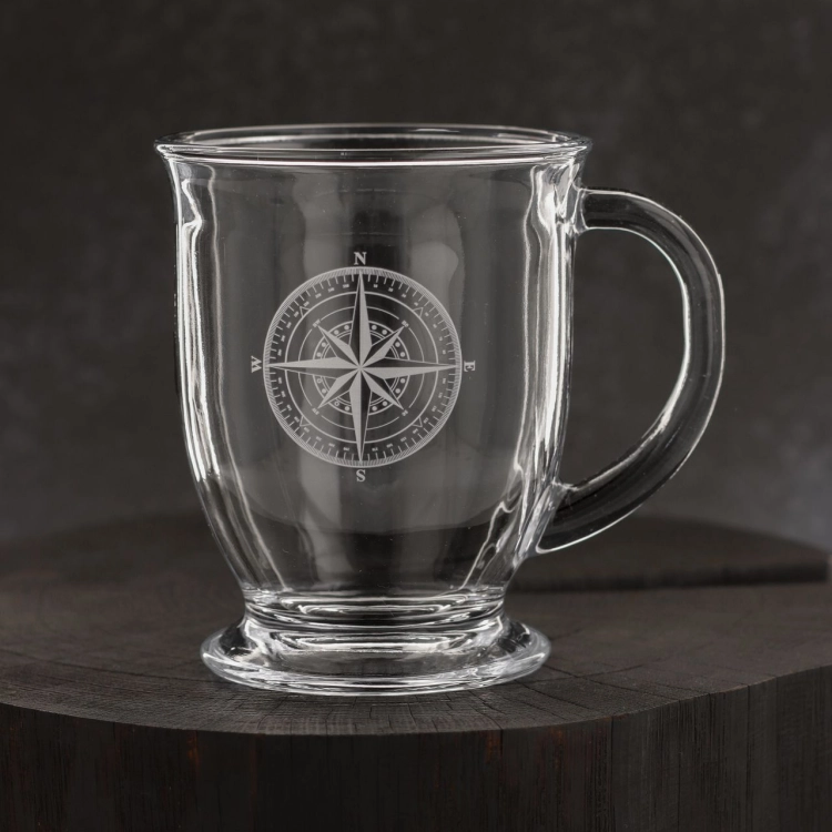 RÓŻA WIATRÓW kubki do kawy, herbaty, wody, soku XXL 400ml | 6szt. (KUBAS)