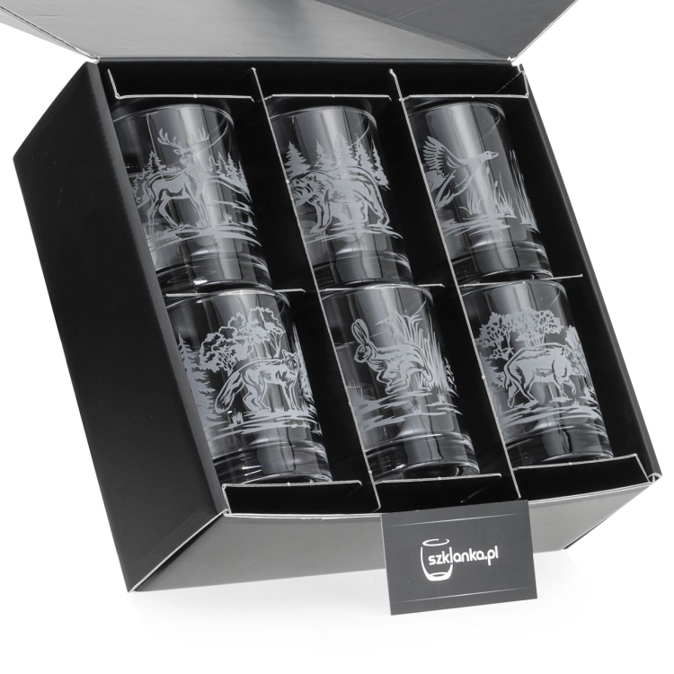 Szklanki do whisky Myśliwskie (NOVA) 350 ml | 6 szt. w pudełku Szklanka.pl