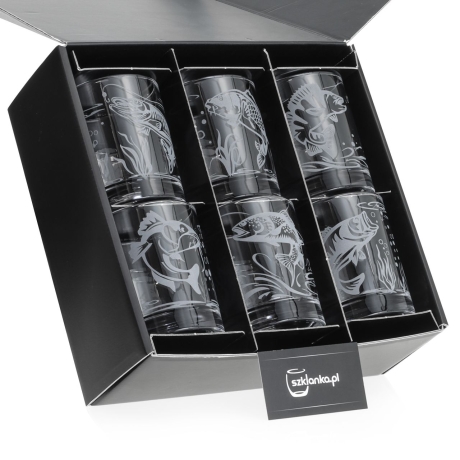 Przejdź do produktu Szklanki do whisky Wędkarskie (NOVA) 350 ml | 6 szt. w pudełku Szklanka.pl